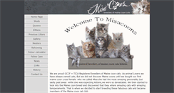 Desktop Screenshot of misacoonz.com