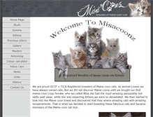 Tablet Screenshot of misacoonz.com